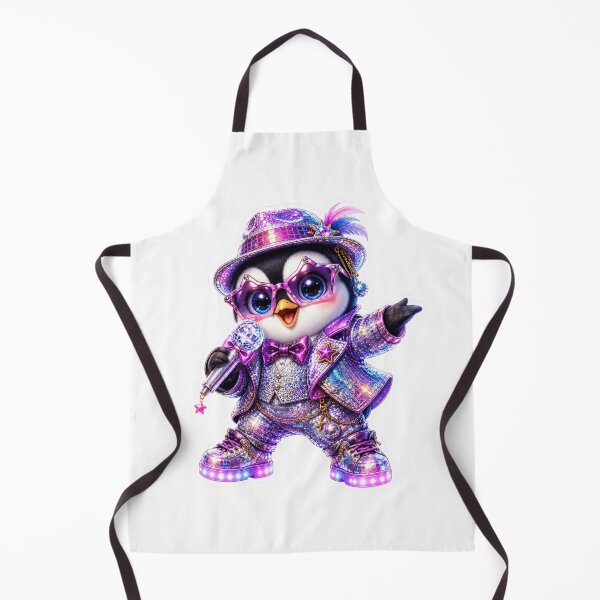 Item preview, Disco Diva Penguin Sticker designed and sold by Rasha-flow.