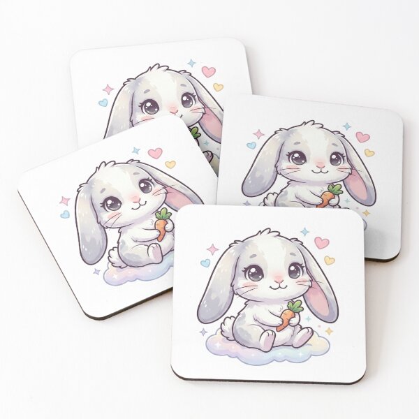 Item preview, Cute Bunny with Carrot Sticker PNG designed and sold by Rasha-flow.