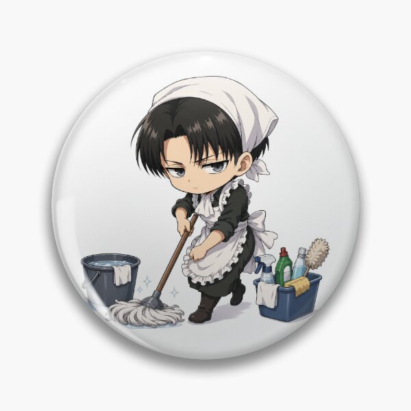 Item preview, Tiny Cleaning Captain – Chibi Perfectionist Hero designed and sold by Ali-neko-kawaii.