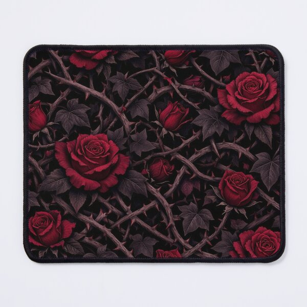 Item preview, Dark Red Rose and Thorn Pattern designed and sold by Owcomm.