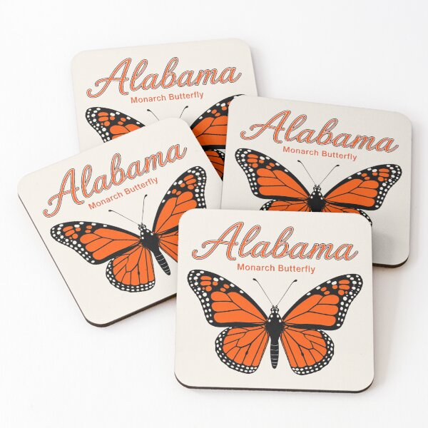 Item preview, Alabama Monarch Butterfly Retro Poster designed and sold by The-Drip-Studio.