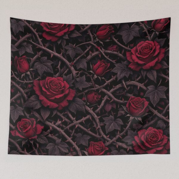 Item preview, Dark Red Rose and Thorn Pattern designed and sold by Owcomm.