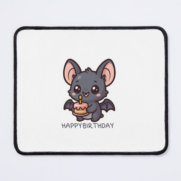 Item preview, Cute Birthday Bat Sticker - Kawaii Spooky Birthday designed and sold by Rasha-flow.
