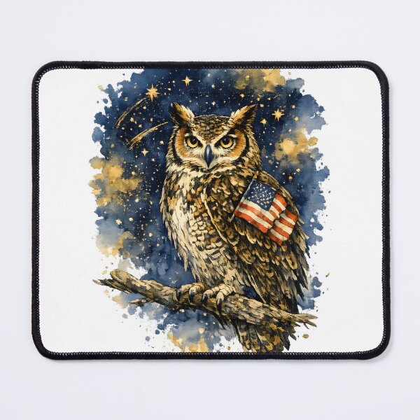 Item preview, Freedom Owl Night Watch designed and sold by PatiImagination.