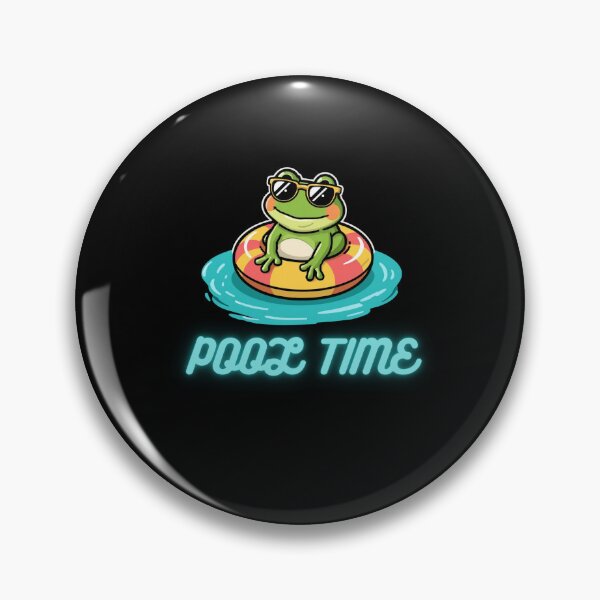 Item preview, Pool Time Funny Frog Gifts  designed and sold by Domel9674.