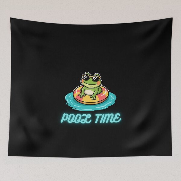 Item preview, Pool Time Funny Frog Gifts  designed and sold by Domel9674.