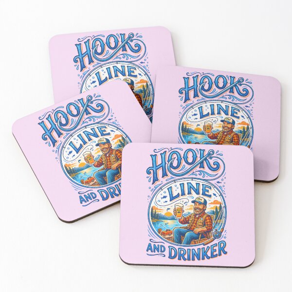 Item preview, HOOK LINE AND DRINKER DESIGN 4 designed and sold by DigitalandPhoto.