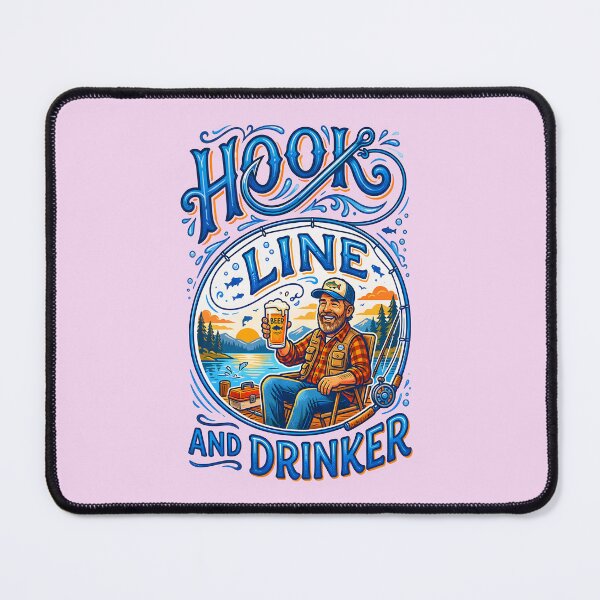 Item preview, HOOK LINE AND DRINKER DESIGN 4 designed and sold by DigitalandPhoto.