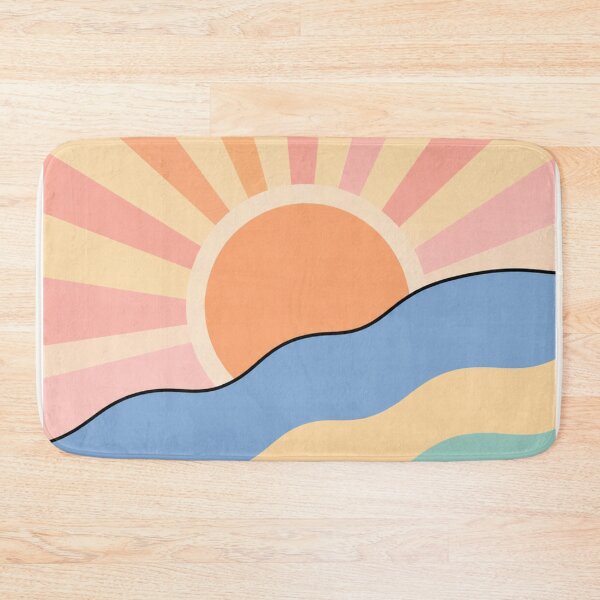 Item preview, Pastel Sunrise Waves | Minimalist Retro Abstract Aesthetic Design designed and sold by Creavanessa0321.