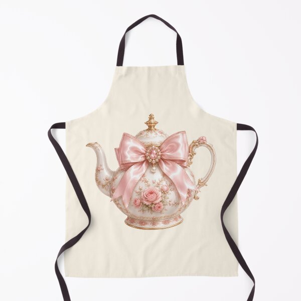 Item preview, Coquette Floral Teapot | Vintage Rose Tea Party Aesthetic Illustration designed and sold by looplandger.