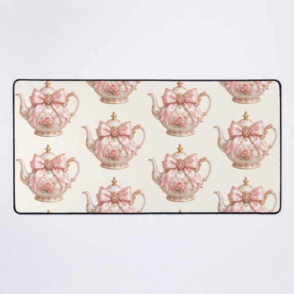 Item preview, Coquette Floral Teapot | Vintage Rose Tea Party Aesthetic Illustration designed and sold by looplandger.