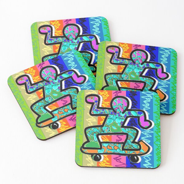 Item preview, rainbow skater 123 designed and sold by LowEndGraphics.