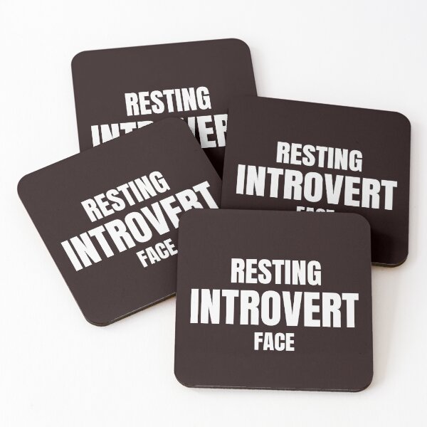Item preview, Resting Introvert Face – Funny Introvert Humor Quote designed and sold by ArtPer-design.