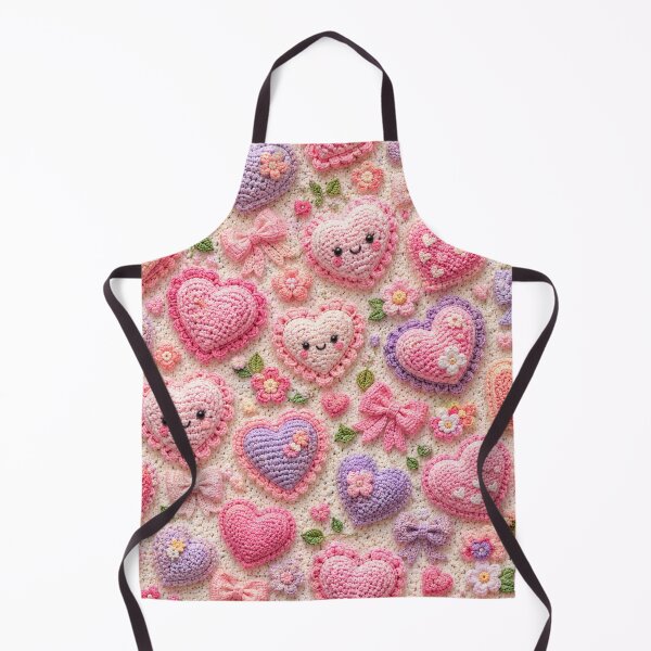 Item preview, Kawaii Crochet Hearts Pattern designed and sold by Aramdesing.