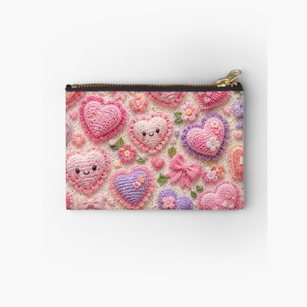Item preview, Kawaii Crochet Hearts Pattern  designed and sold by Aramdesing.