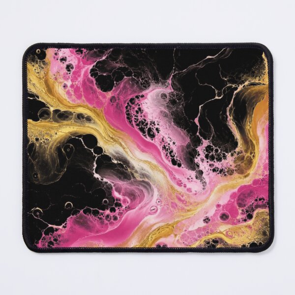 Item preview, Pink Gold Abstract Fluid Art | Modern Design designed and sold by Rawafi Art Studio.
