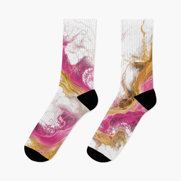 Item preview, Pink Gold Abstract Fluid Art | Modern Design designed and sold by Rawafi Art Studio.