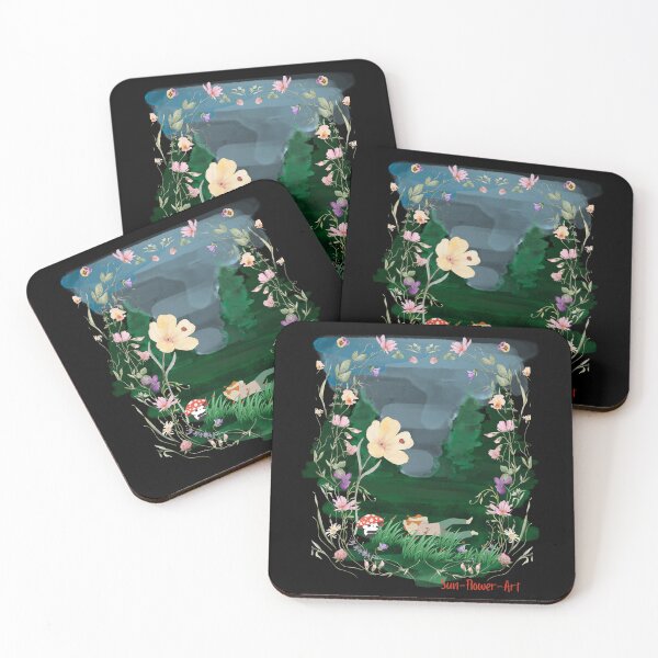 Item preview, The Sleep Portal - Dreamy Meadow & Floral Frame Landscape designed and sold by Sun-Flower-Art.