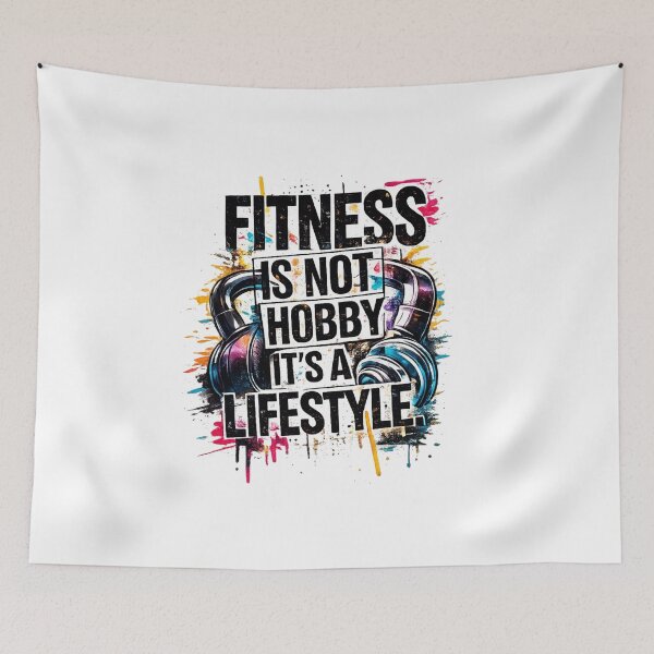 Item preview, Fitness Is Not a Hobby, It's a Lifestyle – Gym Motivation Headphones Design designed and sold by MAStrends.