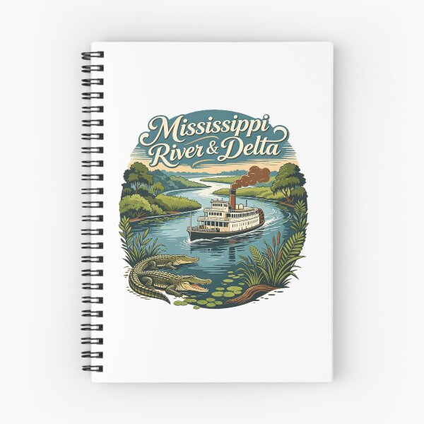 Item preview, Mississippi River & Delta – Steamboat Wildlife Art designed and sold by VladisWorld.