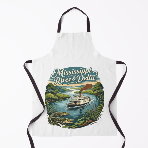 Item preview, Mississippi River & Delta – Steamboat Wildlife Art designed and sold by VladisWorld.