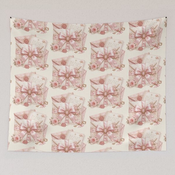 Item preview, Vintage Love Letters & Roses | Coquette Floral Envelope Illustration designed and sold by looplandger.