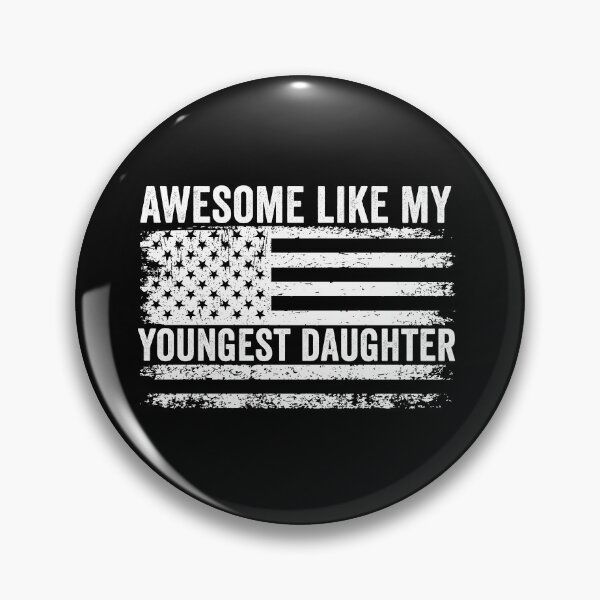 Item preview, Awesome Like My Youngest Daughter, Fathers Day American Flag Daughter Gifts designed and sold by 76Valeria.