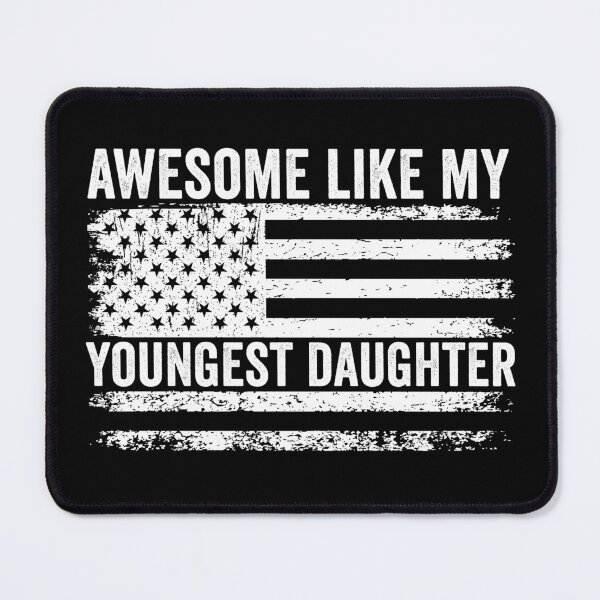 Item preview, Awesome Like My Youngest Daughter, Fathers Day American Flag Daughter Gifts designed and sold by 76Valeria.
