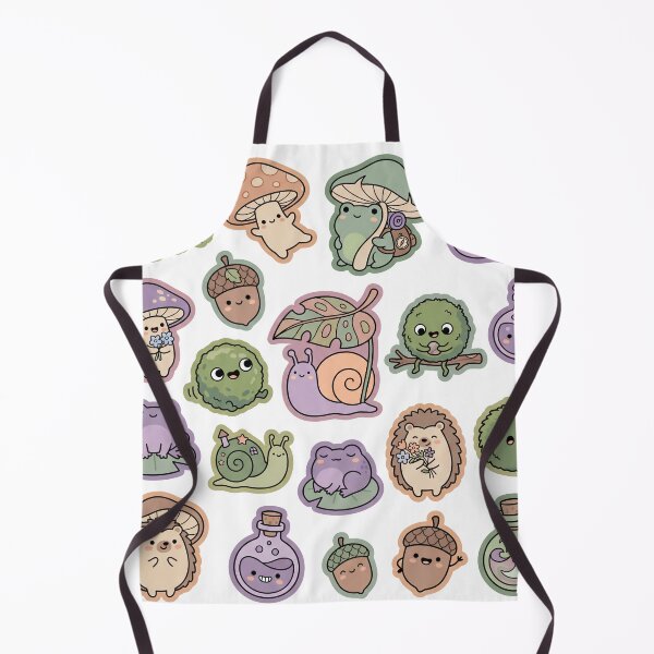 Item preview, Kawaii Cottagecore Frog and Forest Friends Sticker Sheet designed and sold by VineVibe16Studio.
