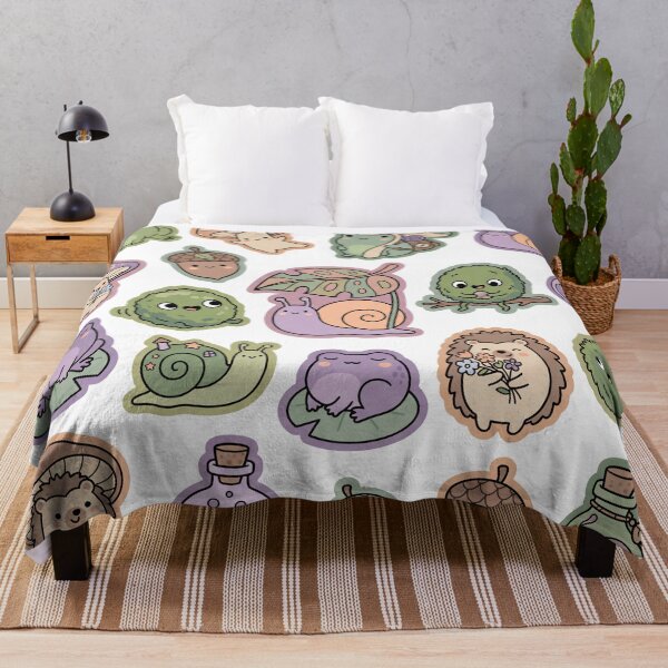 Item preview, Kawaii Cottagecore Frog and Forest Friends Sticker Sheet designed and sold by VineVibe16Studio.