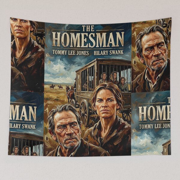 Item preview, The Long Road East – The Homesman Fine Art Print designed and sold by Art's Diner.