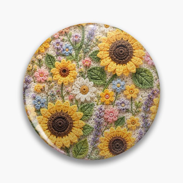 Item preview, Crochet Sunflower Meadow Pattern  designed and sold by Aramdesing.