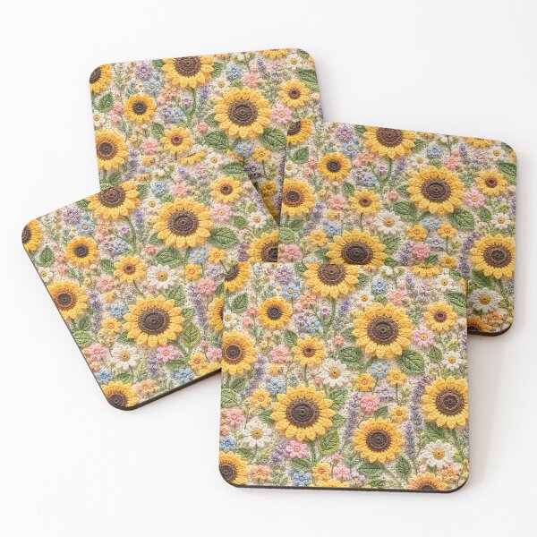 Item preview, Crochet Sunflower Meadow Pattern  designed and sold by Aramdesing.