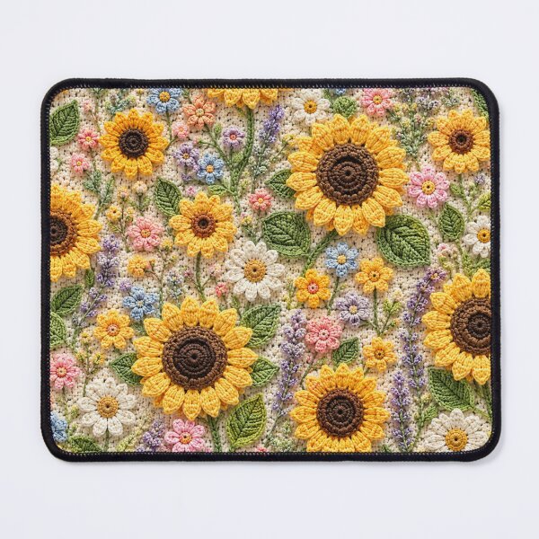 Item preview, Crochet Sunflower Meadow Pattern designed and sold by Aramdesing.