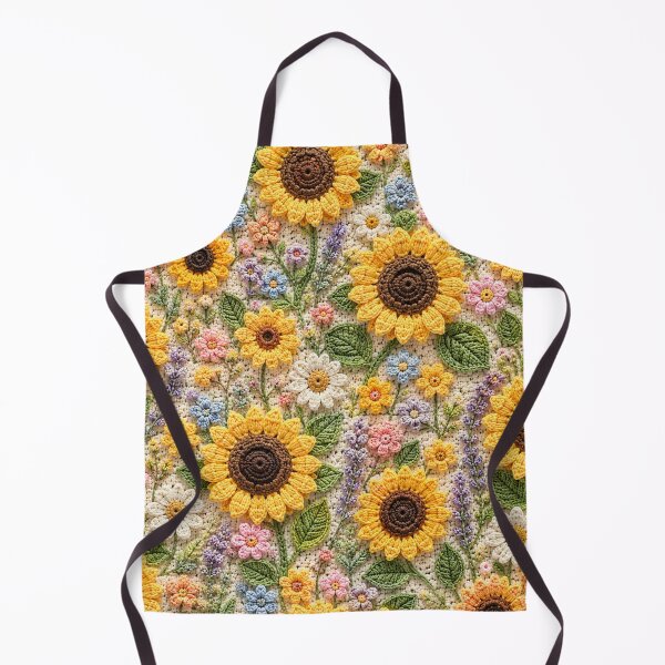Item preview, Crochet Sunflower Meadow Pattern designed and sold by Aramdesing.
