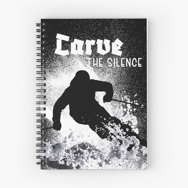 Item preview, Carve The Silence Skiing Snowboard Art designed and sold by AXENT Designs.