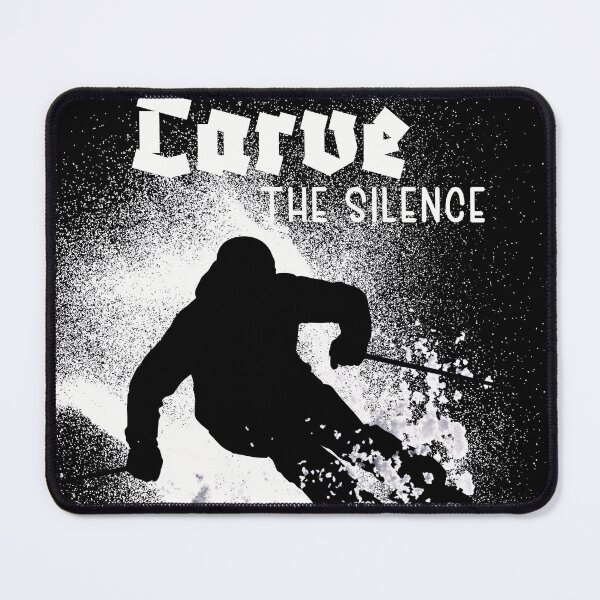Item preview, Carve The Silence Skiing Snowboard Art designed and sold by AXENT Designs.