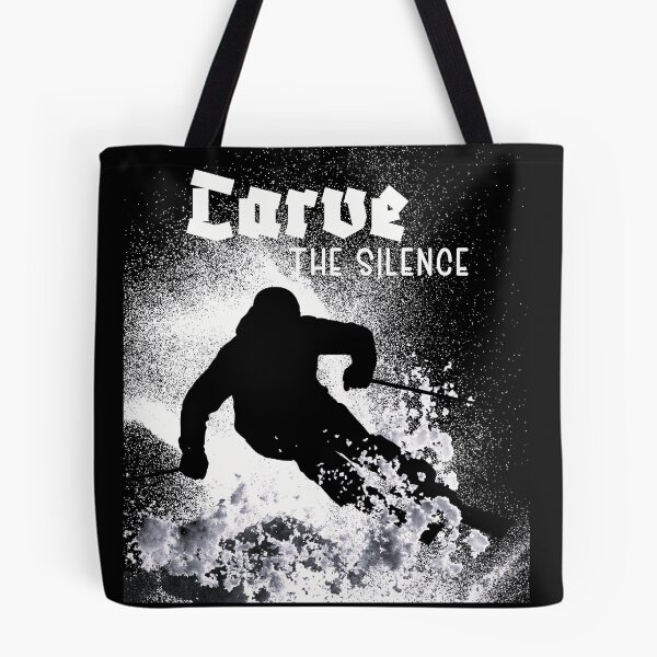 Item preview, Carve The Silence Skiing Snowboard Art designed and sold by AXENT Designs.