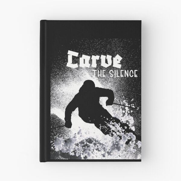Item preview, Carve The Silence Skiing Snowboard Art designed and sold by AXENT Designs.