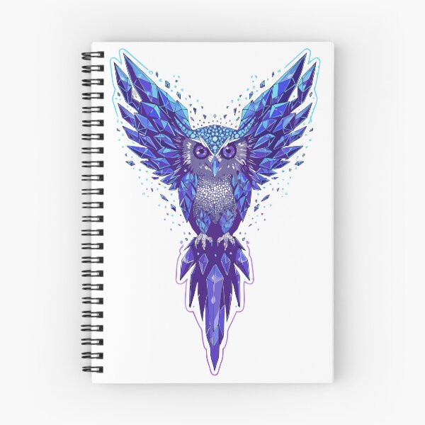 Item preview, Mystic Crystal Owl Fantasy Sticker designed and sold by inkfusionhub99.
