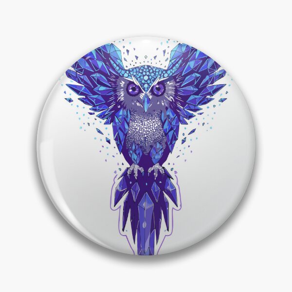 Item preview, Mystic Crystal Owl Fantasy Sticker designed and sold by inkfusionhub99.