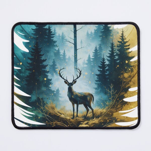 Item preview, Feather Forest Deer Illustration designed and sold by Gabe1983.