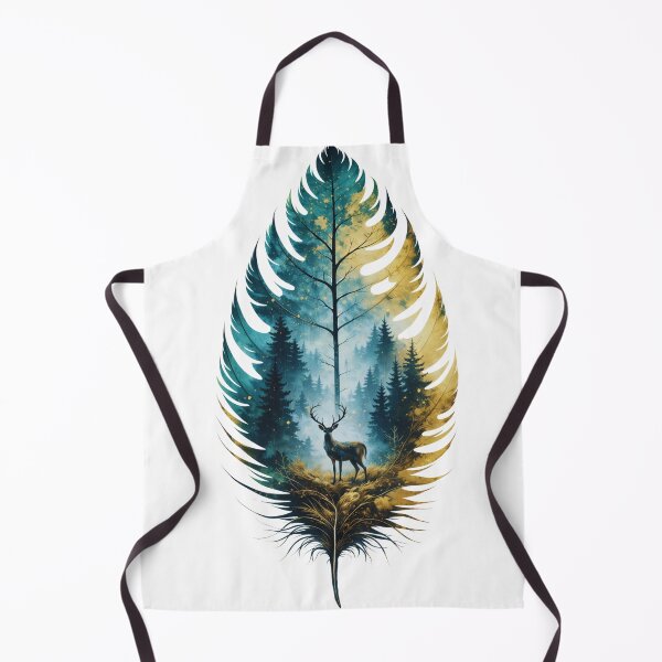 Item preview, Feather Forest Deer Illustration designed and sold by Gabe1983.