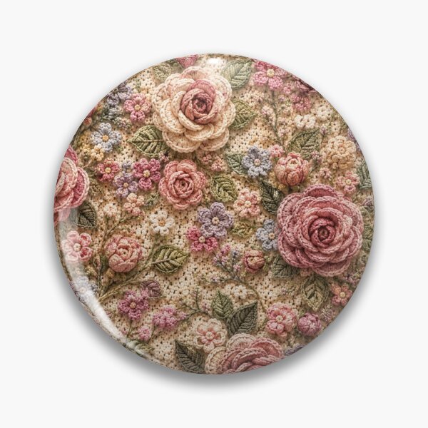 Item preview, Vintage Crochet Rose Bouquet designed and sold by Aramdesing.