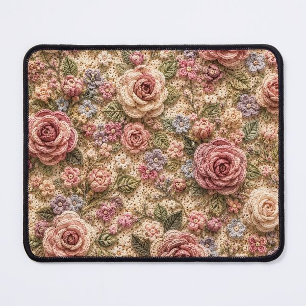 Item preview, Vintage Crochet Rose Bouquet designed and sold by Aramdesing.