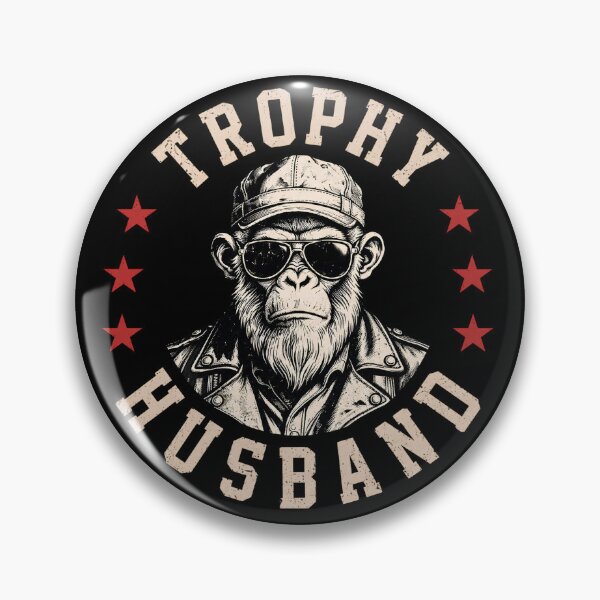 Item preview, Trophy Husband Funny Monkey Biker Sarcastic Art designed and sold by VGAfanatic.