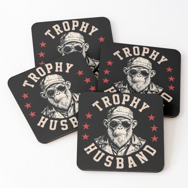 Item preview, Trophy Husband Funny Monkey Biker Sarcastic Art designed and sold by VGAfanatic.