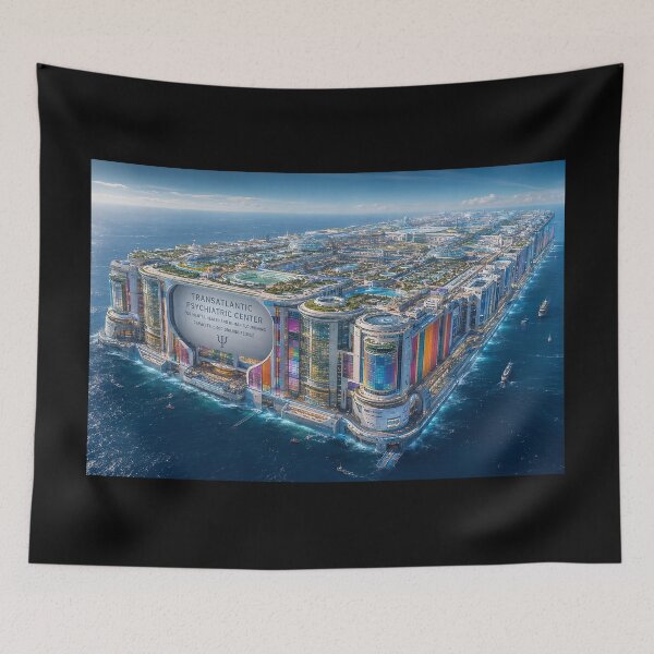 Item preview, Mental Health For All - Dystopian Ocean City designed and sold by bbbpetr100.