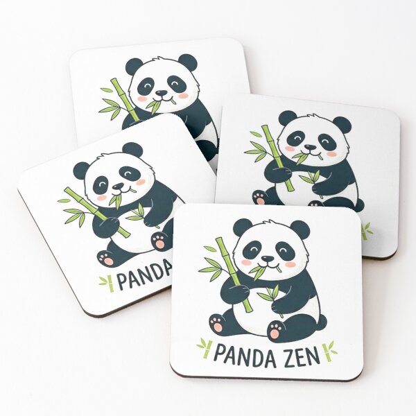 Item preview, Kawaii zen panda bamboo cute nature illustration designed and sold by gatrex.