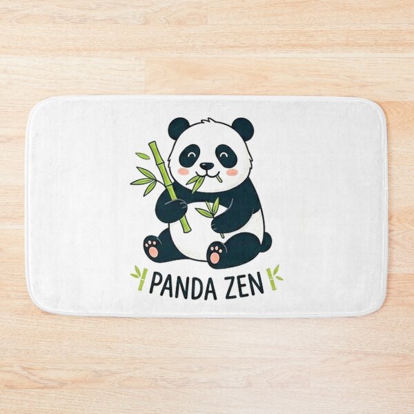 Item preview, Kawaii zen panda bamboo cute nature illustration designed and sold by gatrex.